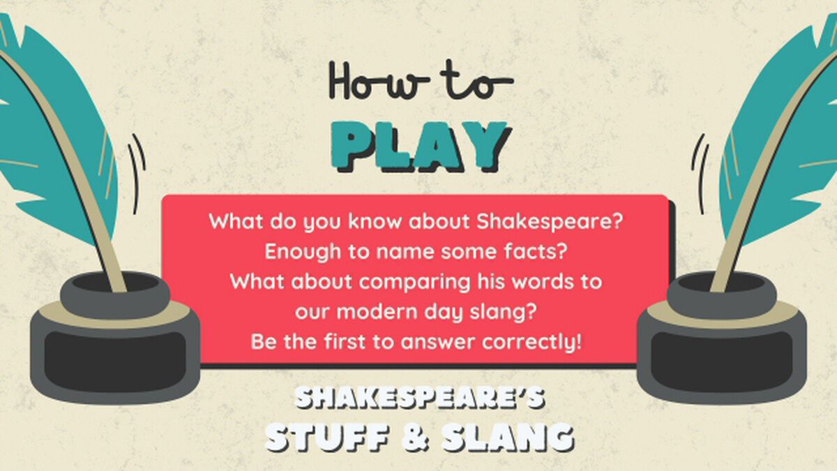 Shakespeare Stuff & Slang image number null